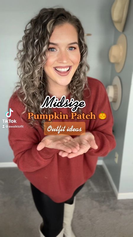 Midsize Fall Pumpkin Patch Outfit Ideas 🎃🍂🌾 
#pumpkinpatch #midsizeoutfits #falloutfits #fallfashion #leggings #leatherleggings #fauxleather #boots #whiteboots #tallboots #widecalfboots #sweater #oversizedsweater #affordablefashion #outfitideas #curvystyle #ootd #thanksgivingoutfit #freepeopledupe #tunic #easystreettunic #jeans #denim #curvydenim #straightlegjeans #distressedjeans #baggyjeans #booties #brownboots #sweetheartneckline #skinnyjeans #blackjeans #chelseaboots #lugboots #combatboots #shacket #babydolltop #peplum #corduroy #hat #fallhat #widebrimhat 

#LTKstyletip #LTKcurves #LTKSeasonal