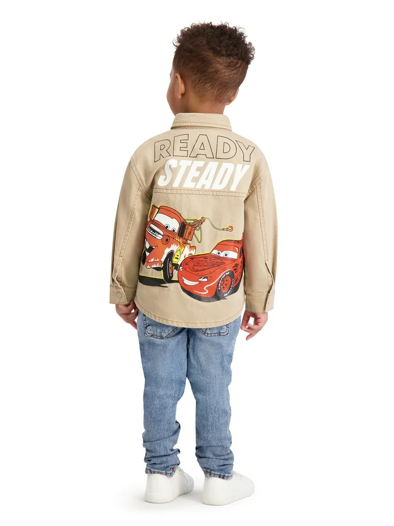 Cars Toddler Boy Twill Shacket, Sizes 12M-5T | Walmart (US)