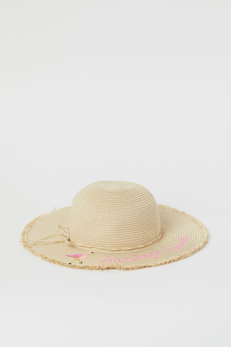 Straw Hat with Design | H&M (US + CA)