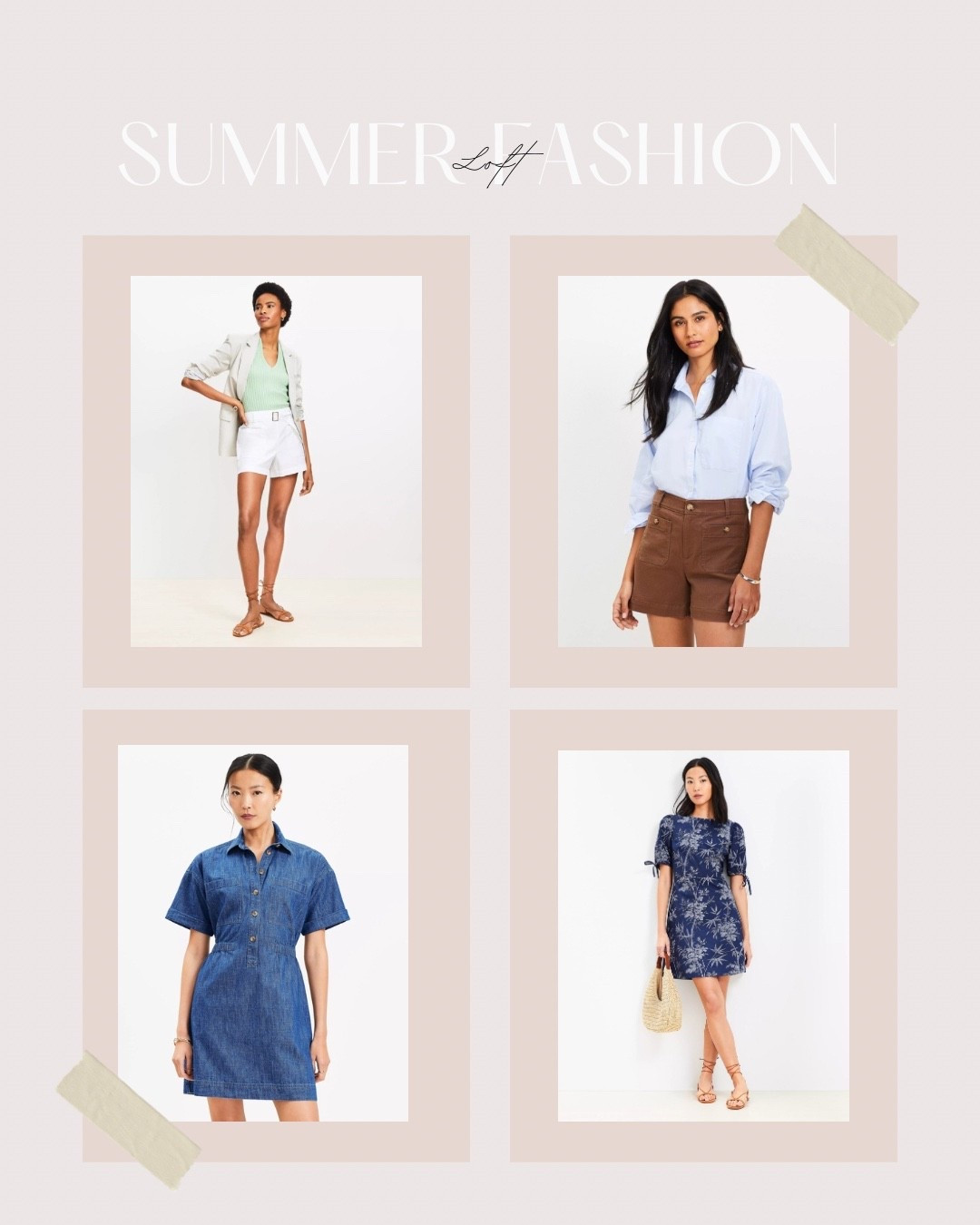 Summer fashion finds from LOFT! // white belted shorts, brown shorts, jean dress, floral dress 

#LTKStyleTip #LTKSeasonal #LTKFindsUnder100