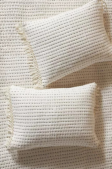 Kantha-Stitched Nevin Shams, Set of 2 | Anthropologie (US)