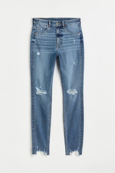 Curvy Ultra High Jeggings - Denim blue - Ladies | H&M US | H&M (US)