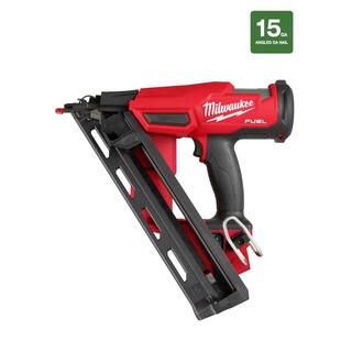 Milwaukee M18 FUEL 18-Volt Lithium-Ion Brushless Cordless Gen II 15-Gauge Angled Finish Nailer (T... | The Home Depot