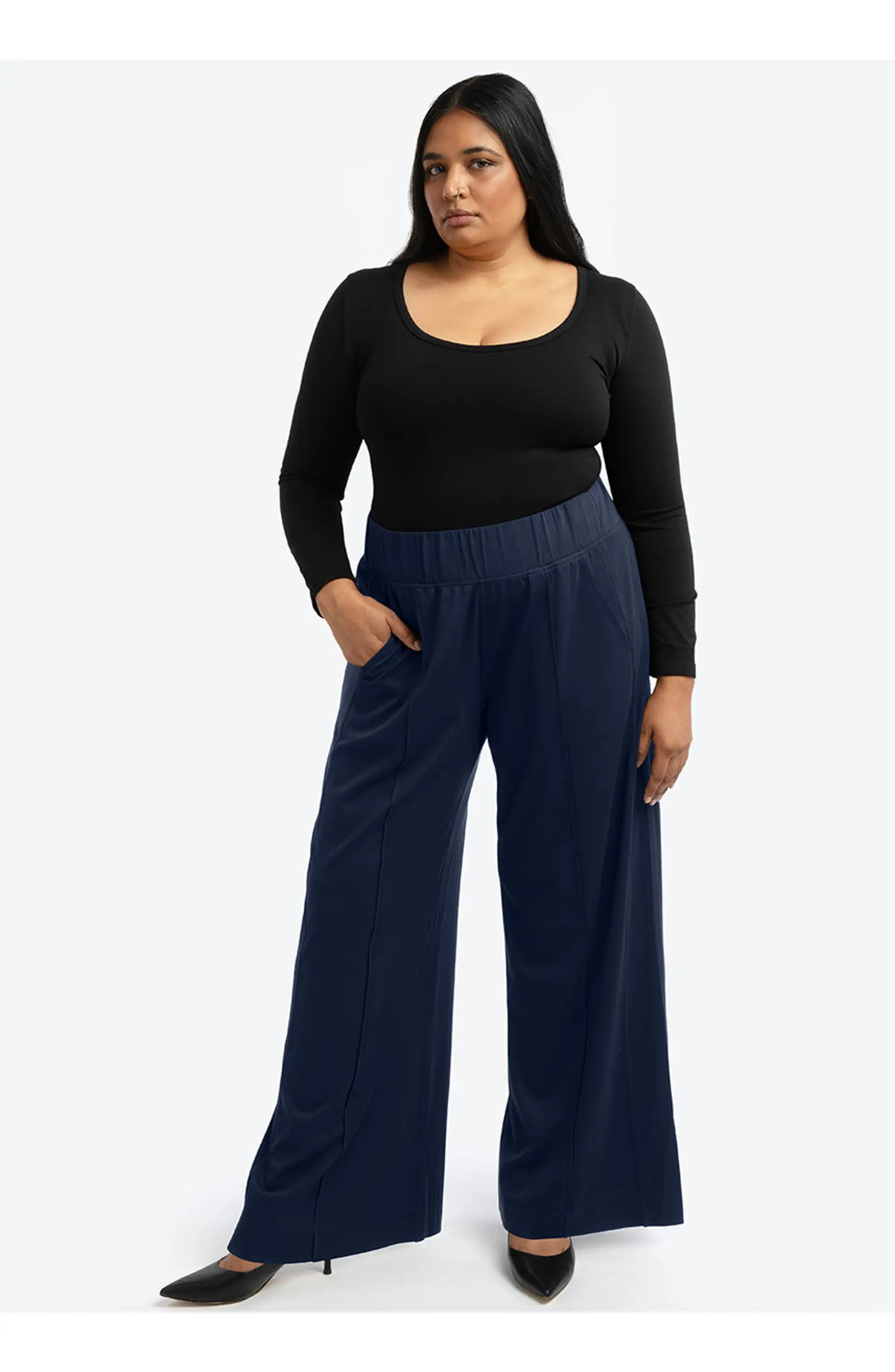 SEE ROSE GO Multitasker Wide Leg Pant Plus Size | Nordstrom | Nordstrom