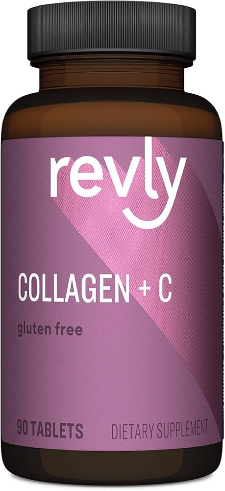 Amazon Brand - Revly Vitamin C, 2500 mg Collagen Peptides per Serving, 90 Tablets, 1 Month Supply | Amazon (US)