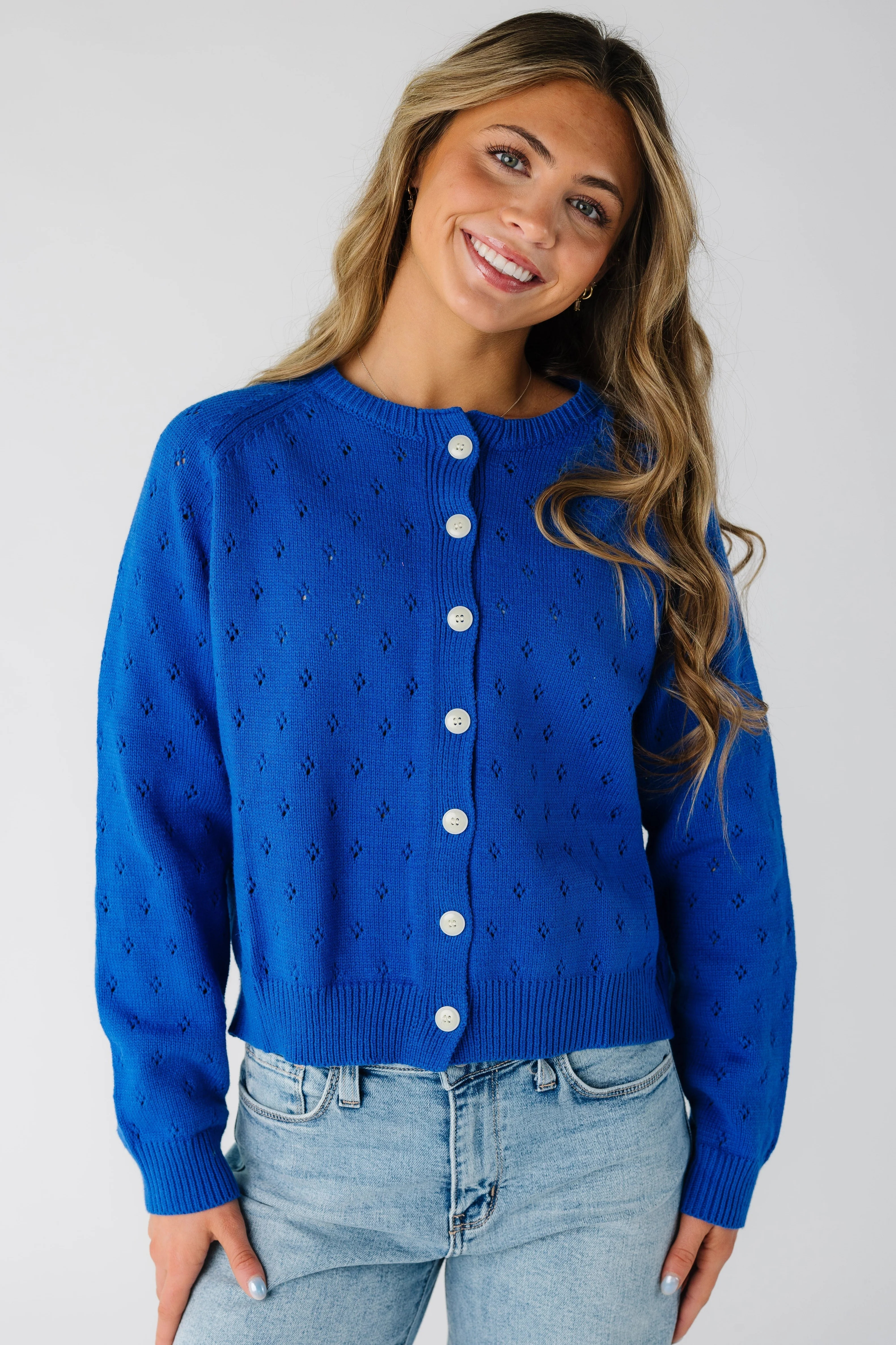 Cassidy Knit Eyelet Cardigan | Called To Surf