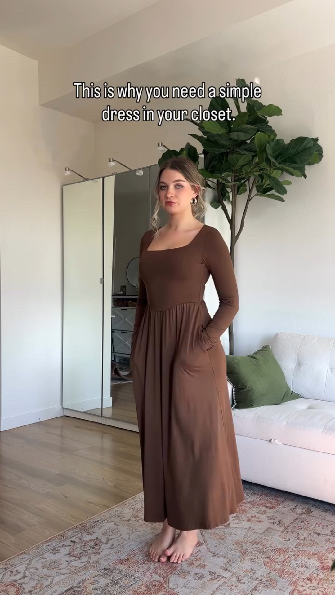 ✨ This is why I love a simple dress. You can style it a million different ways and it always works.

#ltk #zesica #styleinspo #outfitideas #closetstaples #fallfashion

#LTKdayinmylife #LTKHoliday #LTKGiftGuide