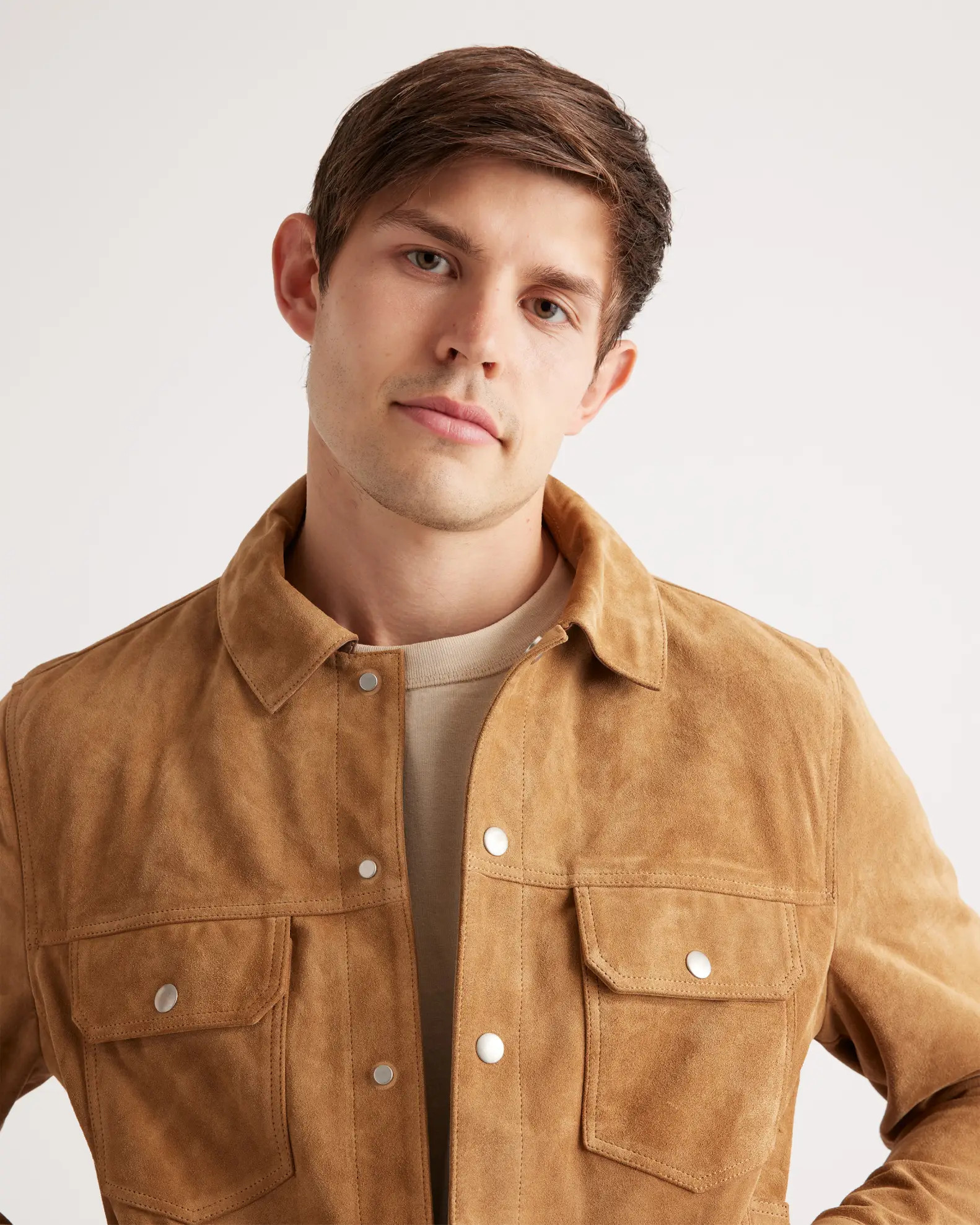 Suede Trucker Jacket | Quince | Quince