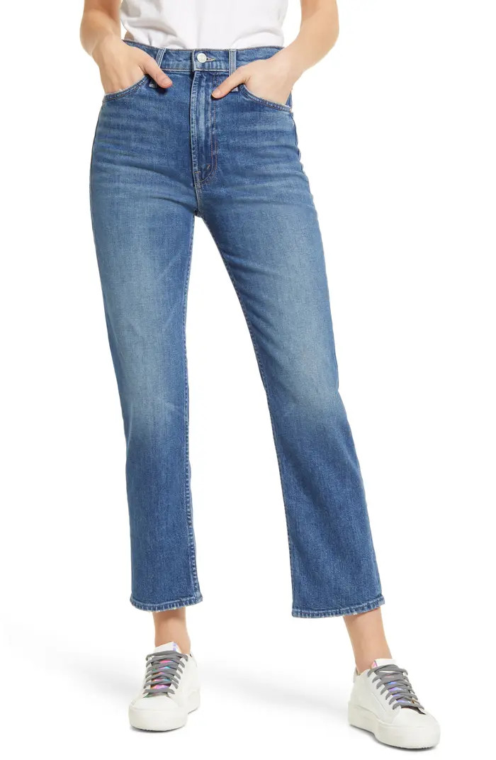 MOTHER The Rider High Waist Straight Leg Jeans | Nordstrom | Nordstrom
