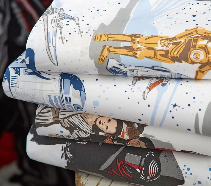 Star Wars™ Droid™ Organic Sheet Set & Pillowcases | Pottery Barn Kids