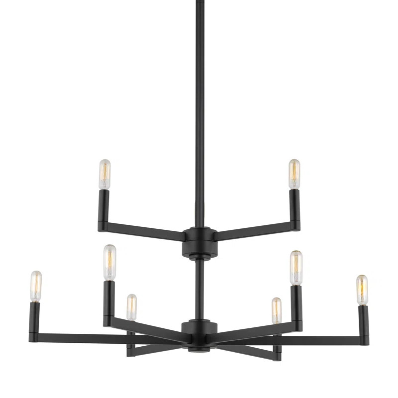 Haines 9 Light Metal Dimmable Chandelier | Wayfair North America