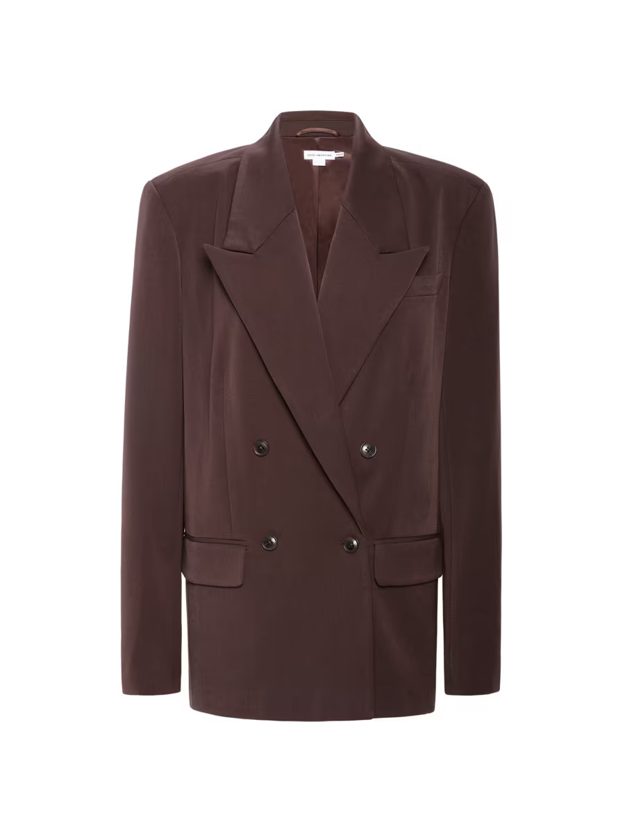 Good American Oversized Double-Breasted Blazer | Saks Fifth Avenue | Saks Fifth Avenue