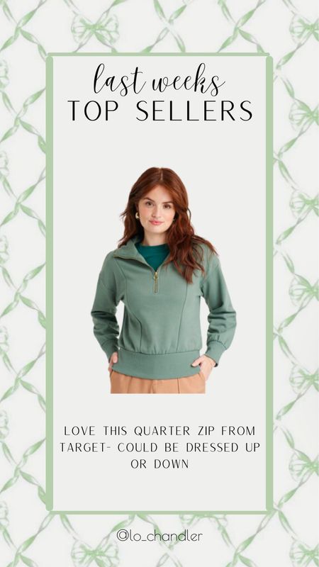 This quarter zip from Target is such a great price and great quality too! Could be easily dressed up or down


Top sellers
Favorites 
Best sellers
Top jeans
Top toys 
Top gifts 


#LTKstyletip #LTKsalealert #LTKGiftGuide