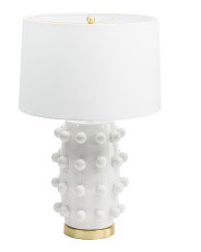 26in Ceramic Textured Dot Table Lamp | Marshalls