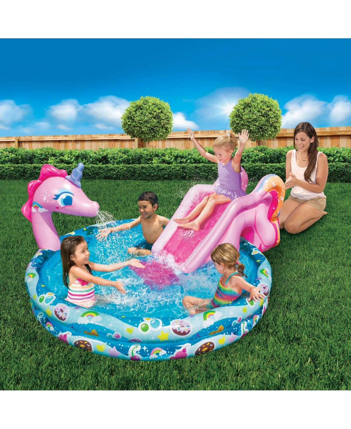 Banzai Spray 'N Splash 60" Unicorn Pool | Macys (US)