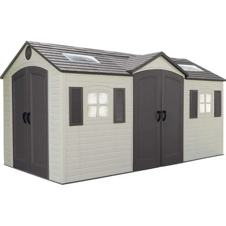 Lifetime Dual Entry 8 ft. W x 15 ft. D Plastic Storage Shed, 60079 | Walmart (US)