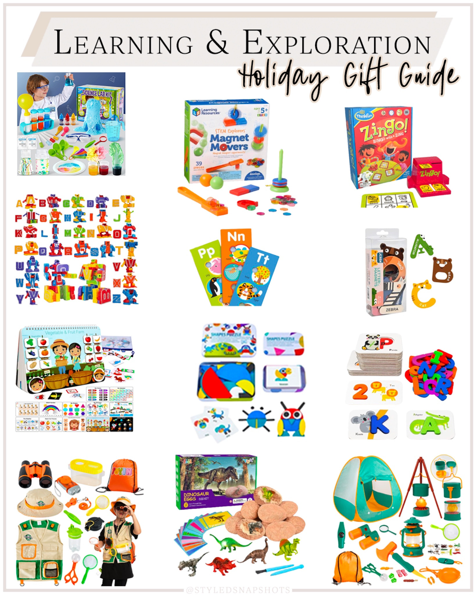 Kids holiday gift guides, kids learning games, kids exploring 

#LTKkids #LTKfindsunder50 #LTKGiftGuide