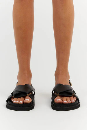 THE BALI TAILOR ALILA BLACK SANDAL | DISSH