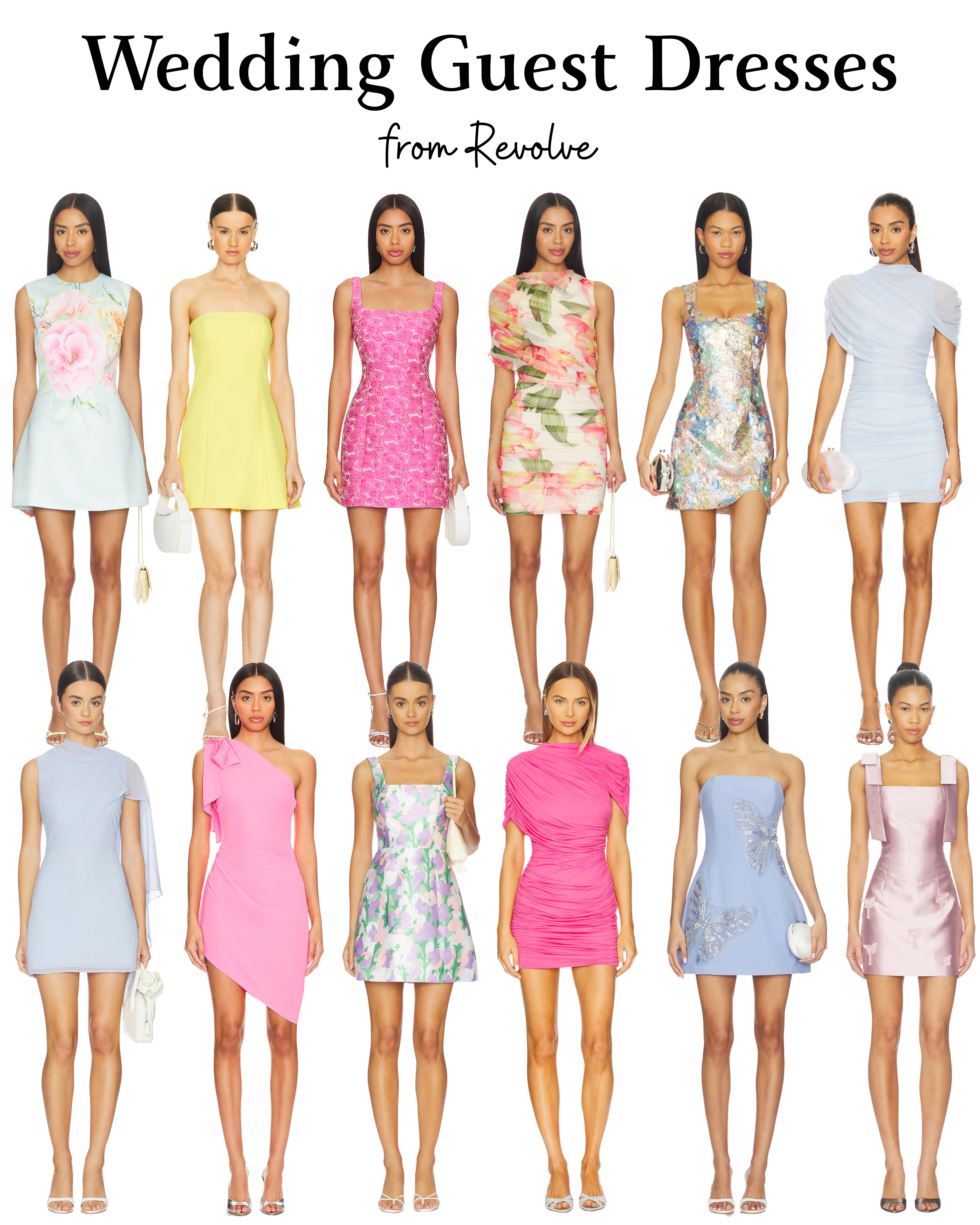 Wedding Guest Dresses for Summer and Spring from Revolve! Most brands are Elliatt and Amanda Uprichard. These are the perfect cocktail dress for any wedding or event! 

 #LTKootd #LTKSaleAlert #LTKWedding