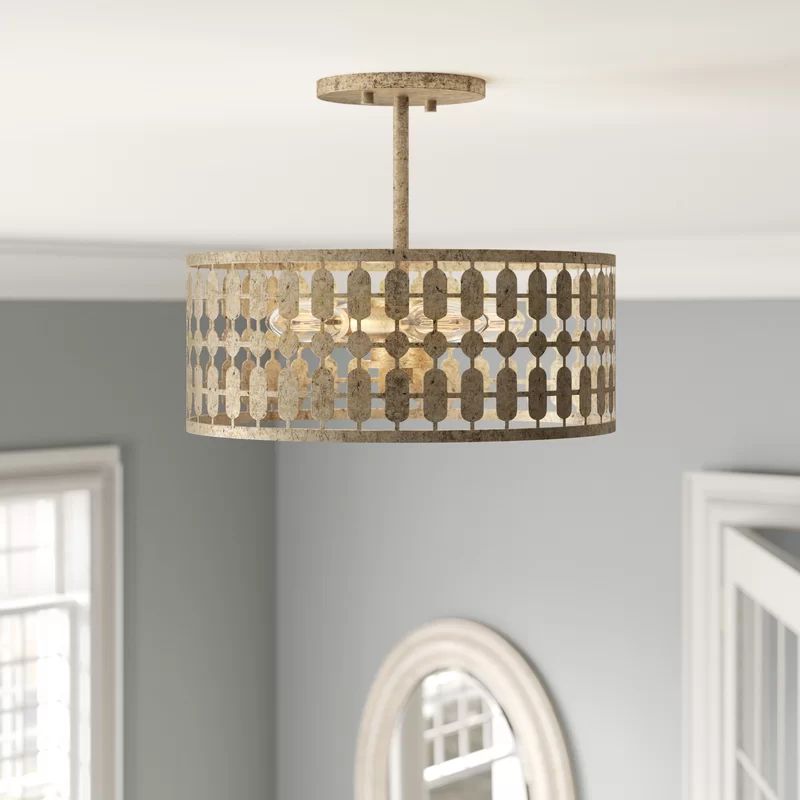 Waymire 3-Light Semi Flush Mount | Wayfair North America