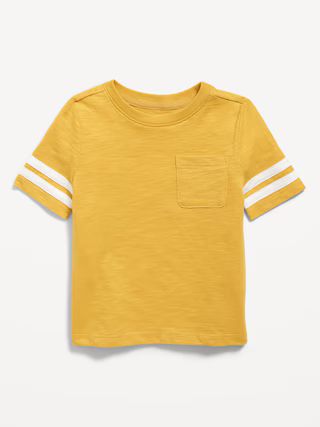 Short-Sleeve Stripe Pocket T-Shirt for Toddler Boys | Old Navy (US)