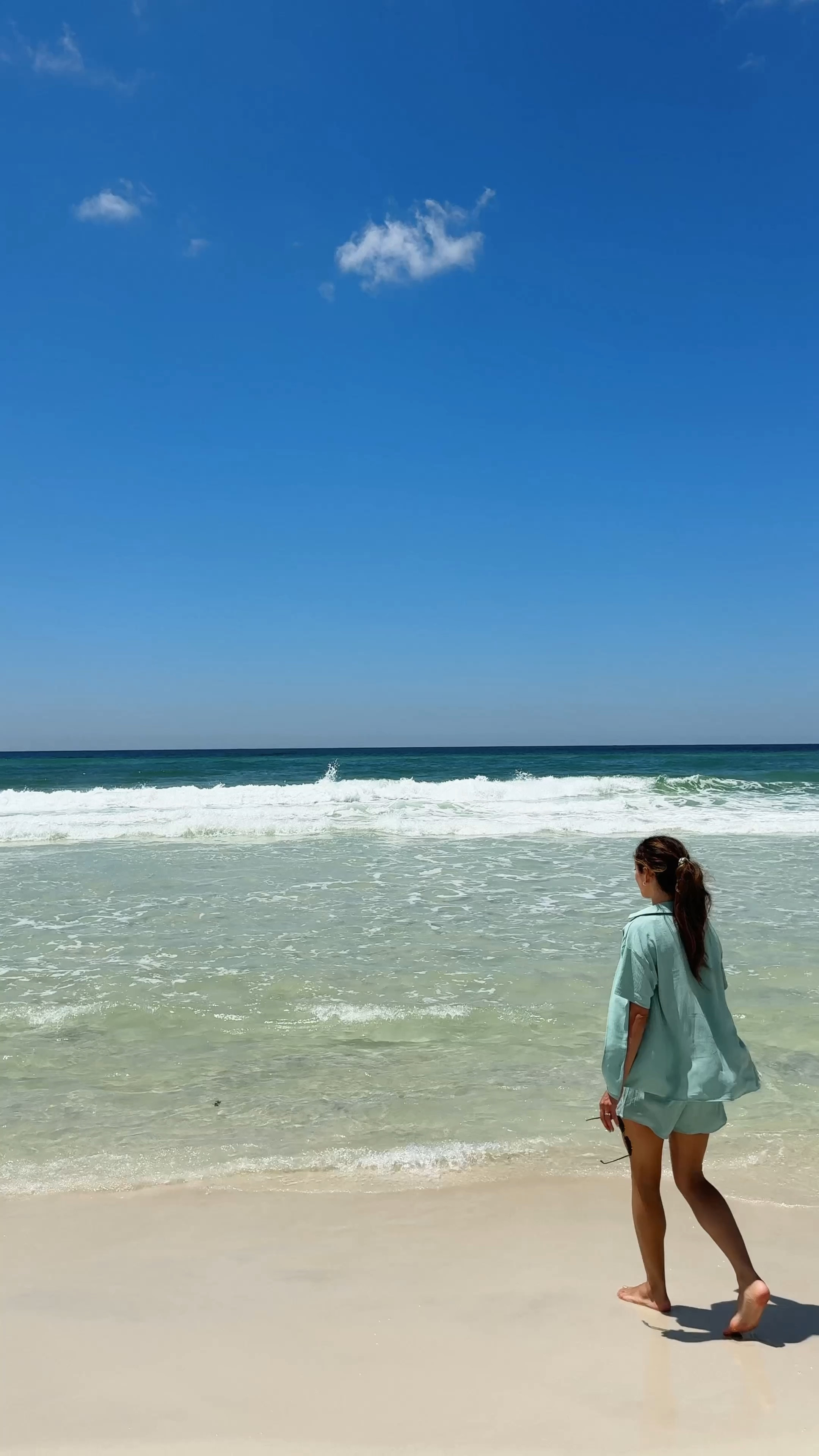 This set from @walmartfashion is such a good beach coverup! #walmartpartner #walmartfashion. I also have it in brown and wore them both in 30a! It was so flowy which was nice with the breezy weather! 