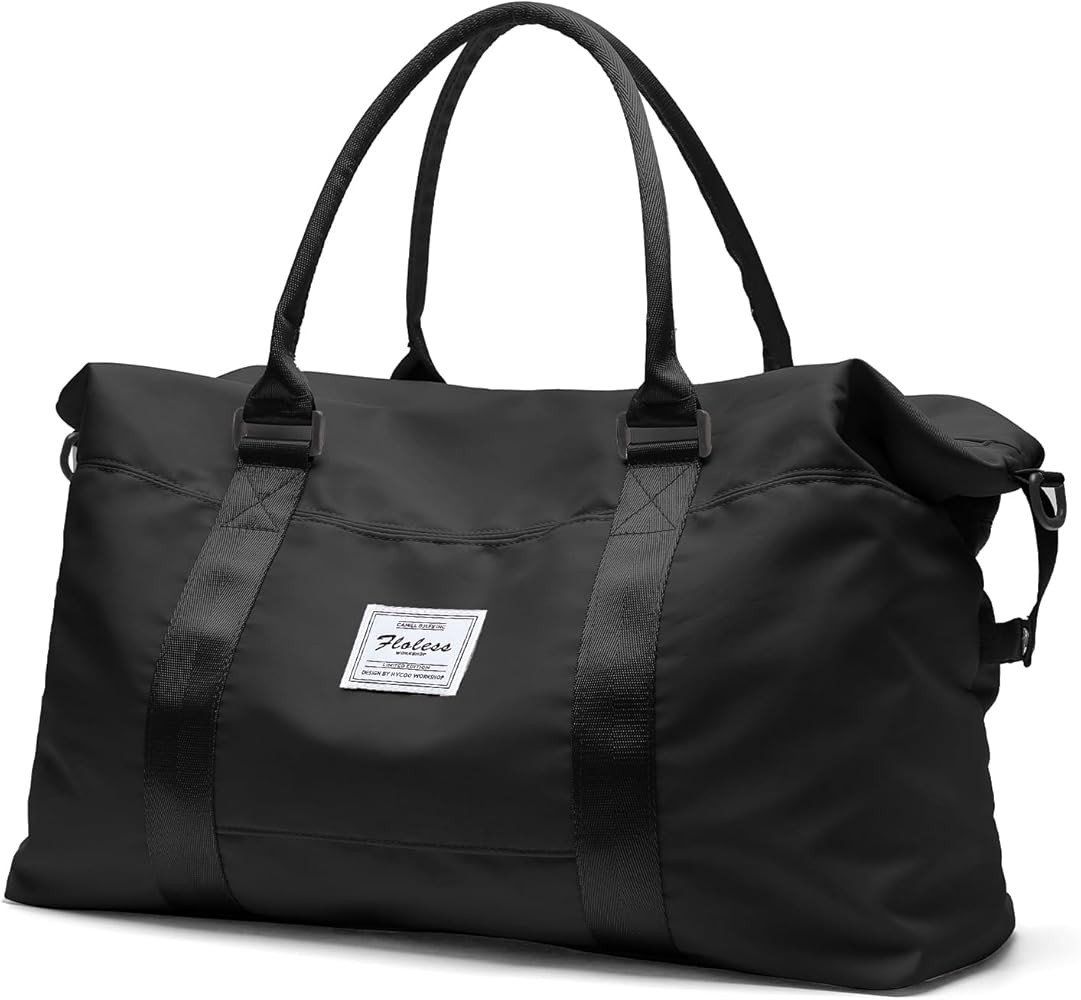 Travel Duffel Bag,Sports Tote Gym Bag,Shoulder Weekender Overnight Bag for Women | Amazon (US)
