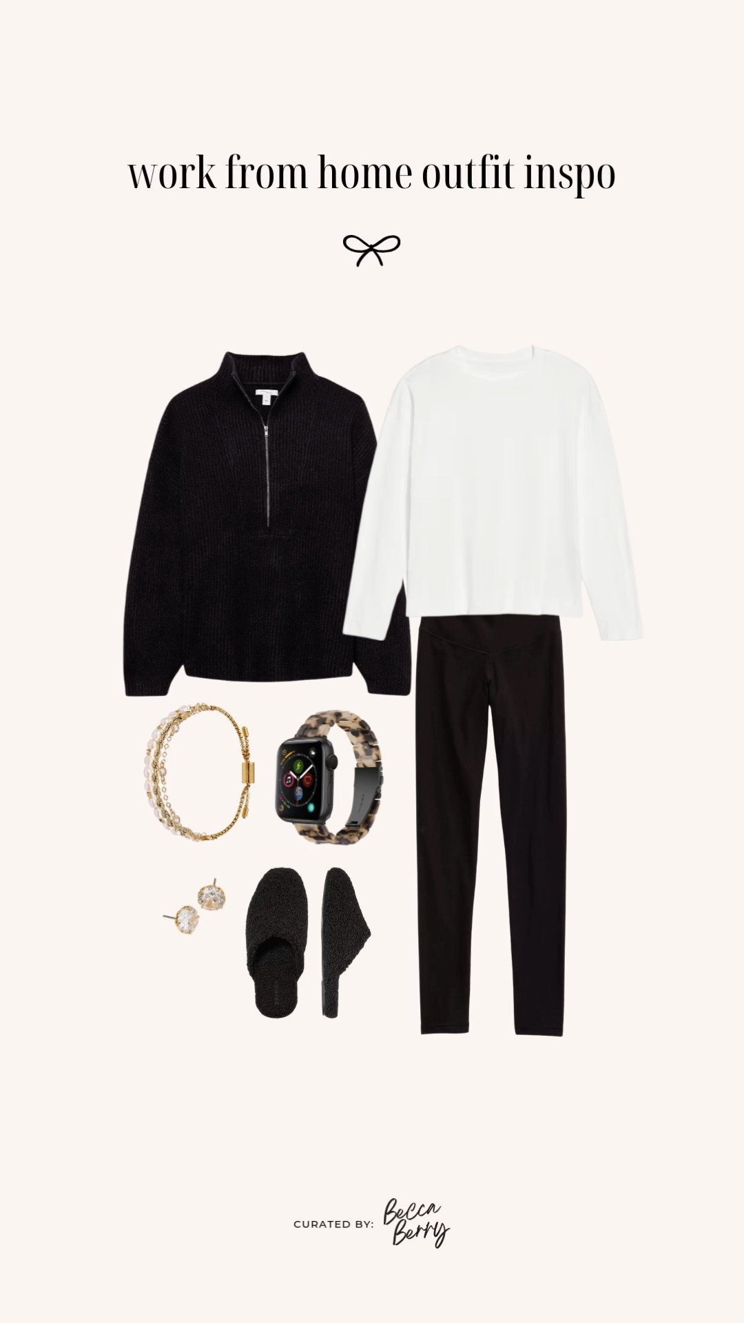 WFH Outfit Idea — Cozy Half-Zip Uniform

This is my go-to WFH uniform: an oversized half-zip paired with ribbed leggings. It’s easy, flattering, and comfortable enough for long workdays. Layering a vintage tee underneath adds dimension, while pearl accessories make it feel styled instead of sloppy.

Key Pieces:
Half-zip sweater · Ribbed leggings · Cozy slippers

#LTKWorkwear #LTKootd #LTKgrwm