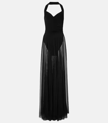 Cayla draped mesh maxi dress | Mytheresa (US/CA)