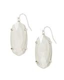 Kendra Scott Esme Earrings Rhodium/White Mother-Of-Pearl One Size | Amazon (US)