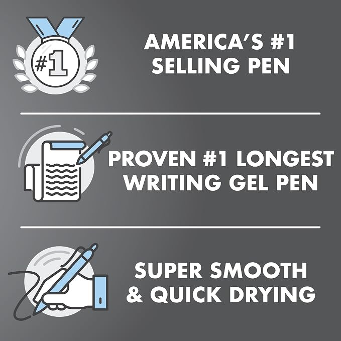 Pilot, G2 Premium Gel Roller Pens, Fine Point 0.7 mm, Black, Pack of 12 (Dozen Box) | Amazon (US)