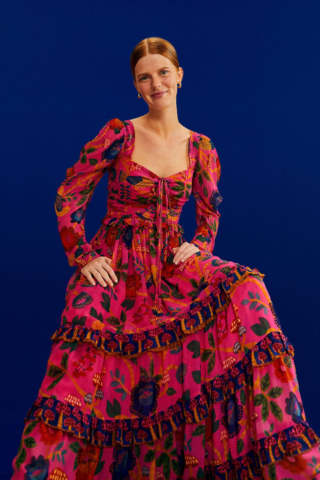 Pink Sweet Forest Maxi Dress | FarmRio (US)