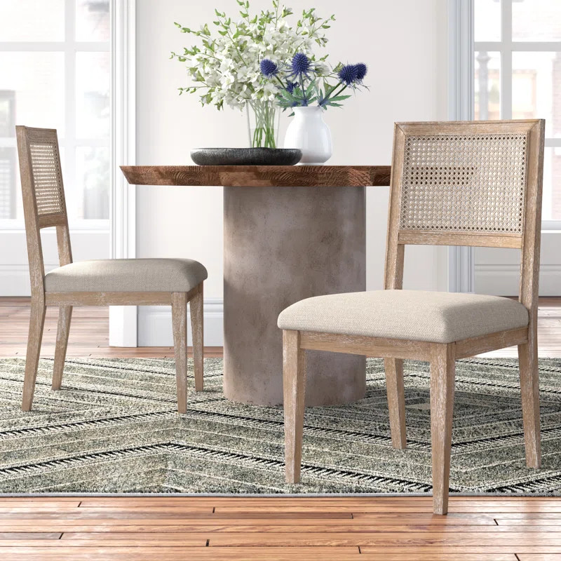 Tobin Side Chair in Light Brown (Set of 2) | Wayfair North America