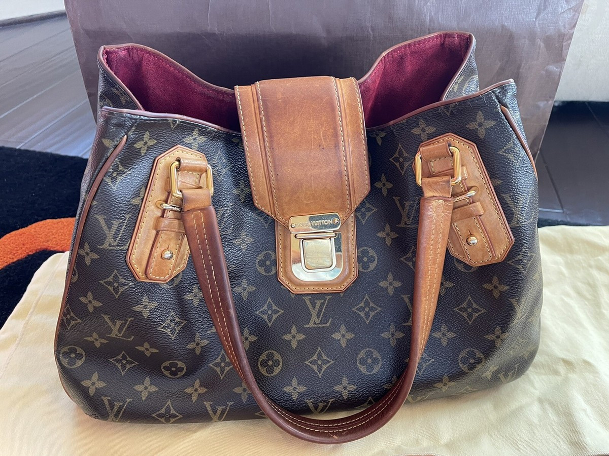 Louis Vuitton M55210 Monogram Griet Shoulder Tote Bag Brown Leather Used | eBay US