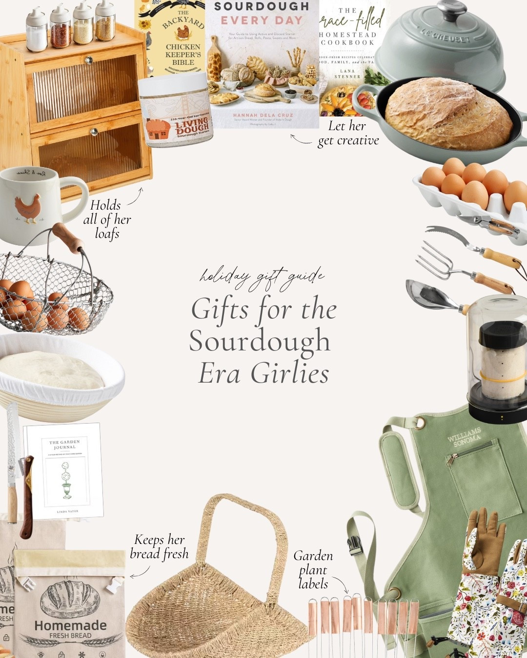 For all the sourdough era girlies, I’ve curated some gifts that feel cozy, practical, and totally fun to add to their kitchen routine. These are little treats that are both thoughtful and useful.

#LTKHome #LTKGiftGuide #LTKSeasonal