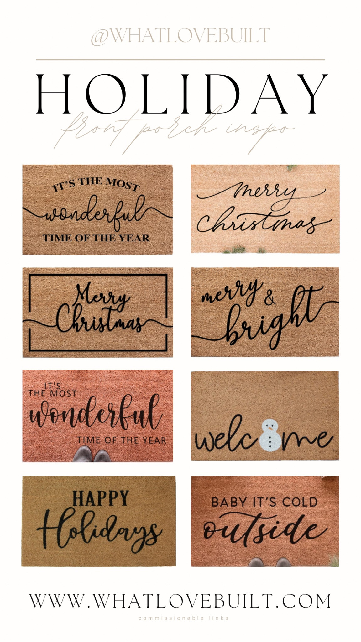 Holiday Front Porch Inspo! 

#christmas #doormat #holiday #frontporch #holidaydecor #christmasdecor #christmashome

#LTKSeasonal #LTKhome #LTKHoliday