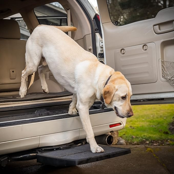 Pet Ramp Step Helps Dogs Get in & Out of Car Van SUV | Portable Lightweight Dog Ramp | Simply Sli... | Amazon (US)