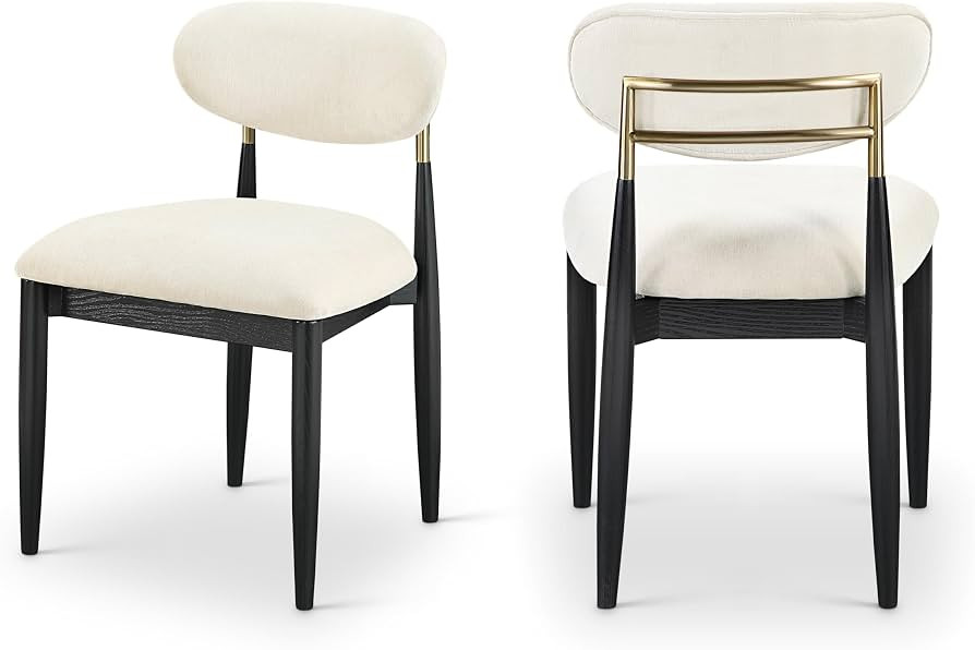 Meridian Furniture 11022Cream-SC Riccio Collection Modern | Contemporary Dining Side Chair with C... | Amazon (US)