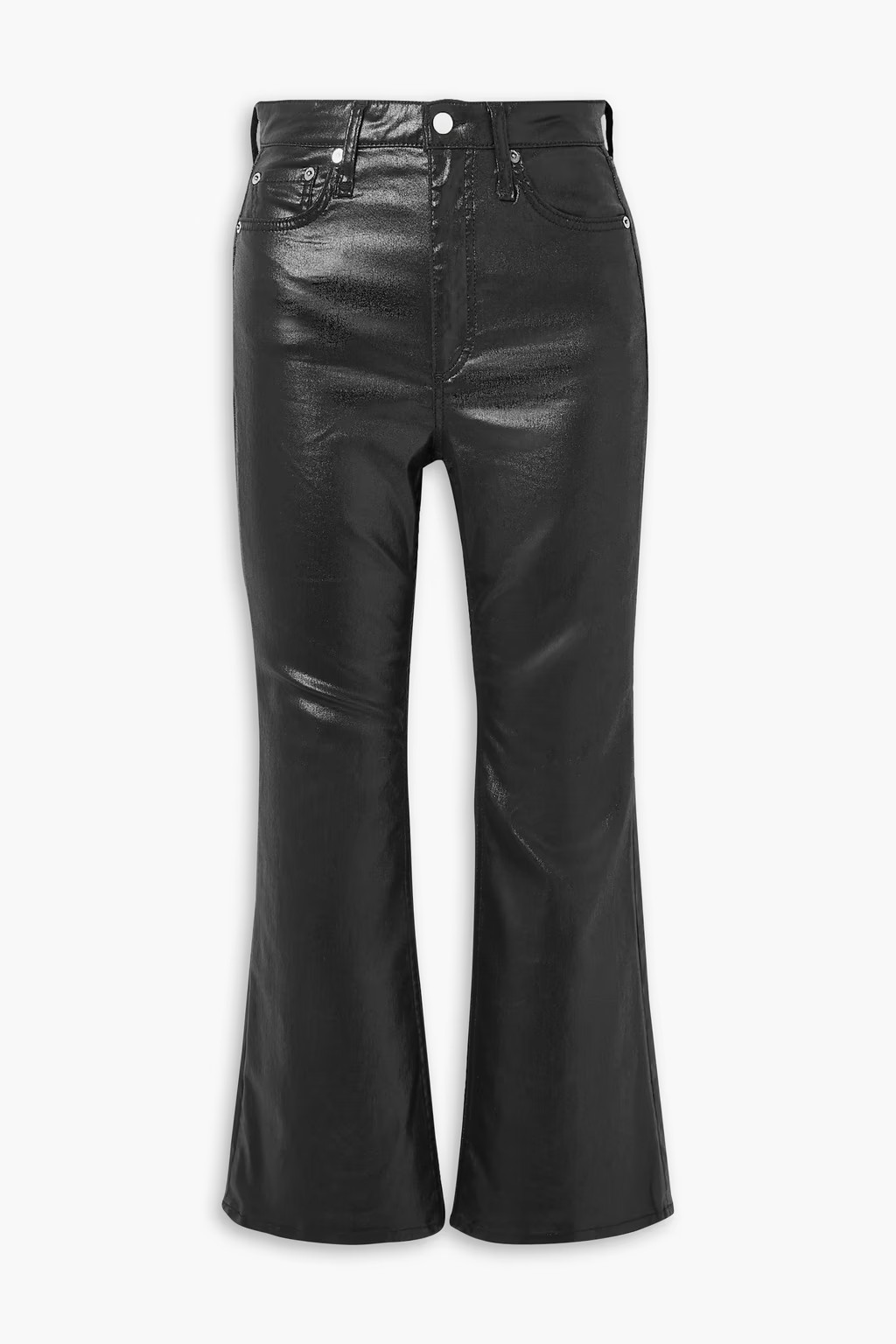 Casey cropped coated high-rise flared jeans | The Outnet (APAC)