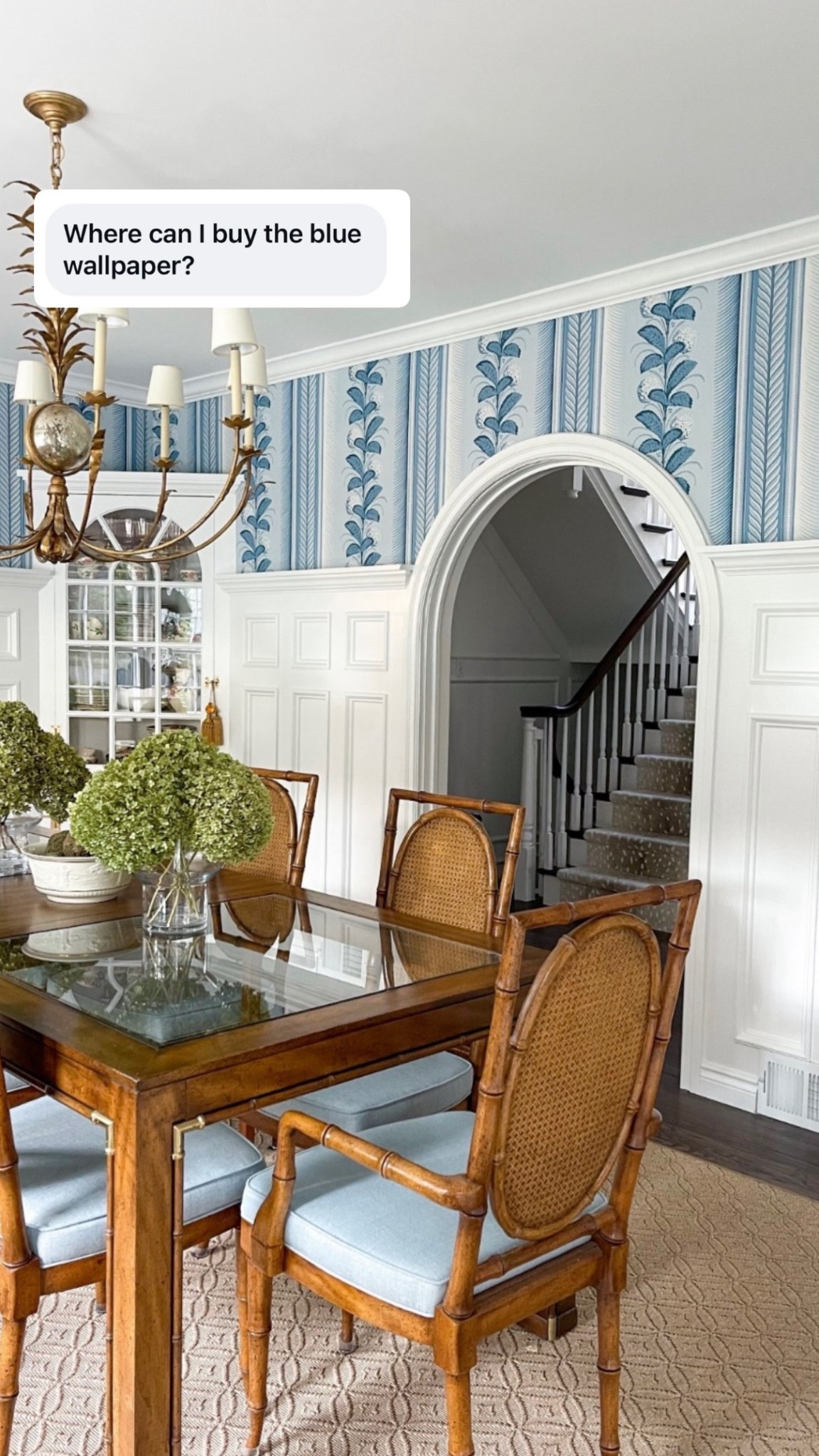 blue wallpaper you guys have been loving! 🩵

#LTKHome #LTKSpringSale