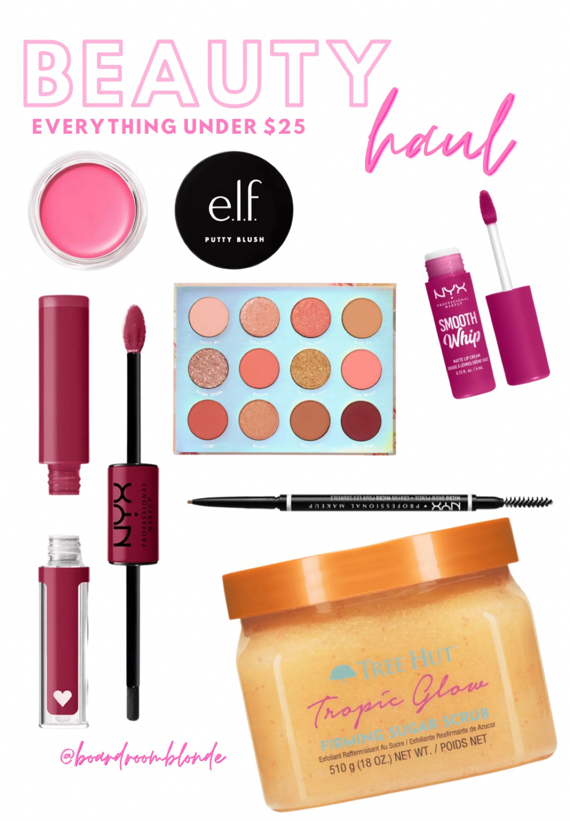 New ulta haul 
Stay all day lip
Won’t smudge
Body scrub
Glitter fall eyeshadow
Crème blush


#LTKsalealert #LTKunder50 #LTKbeauty