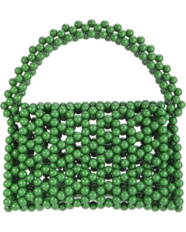 YUSHINY Candy Color Acrylic Beaded Hollow Handbag Evening Clutch Triangle Bags for Wedding Party ... | Amazon (US)