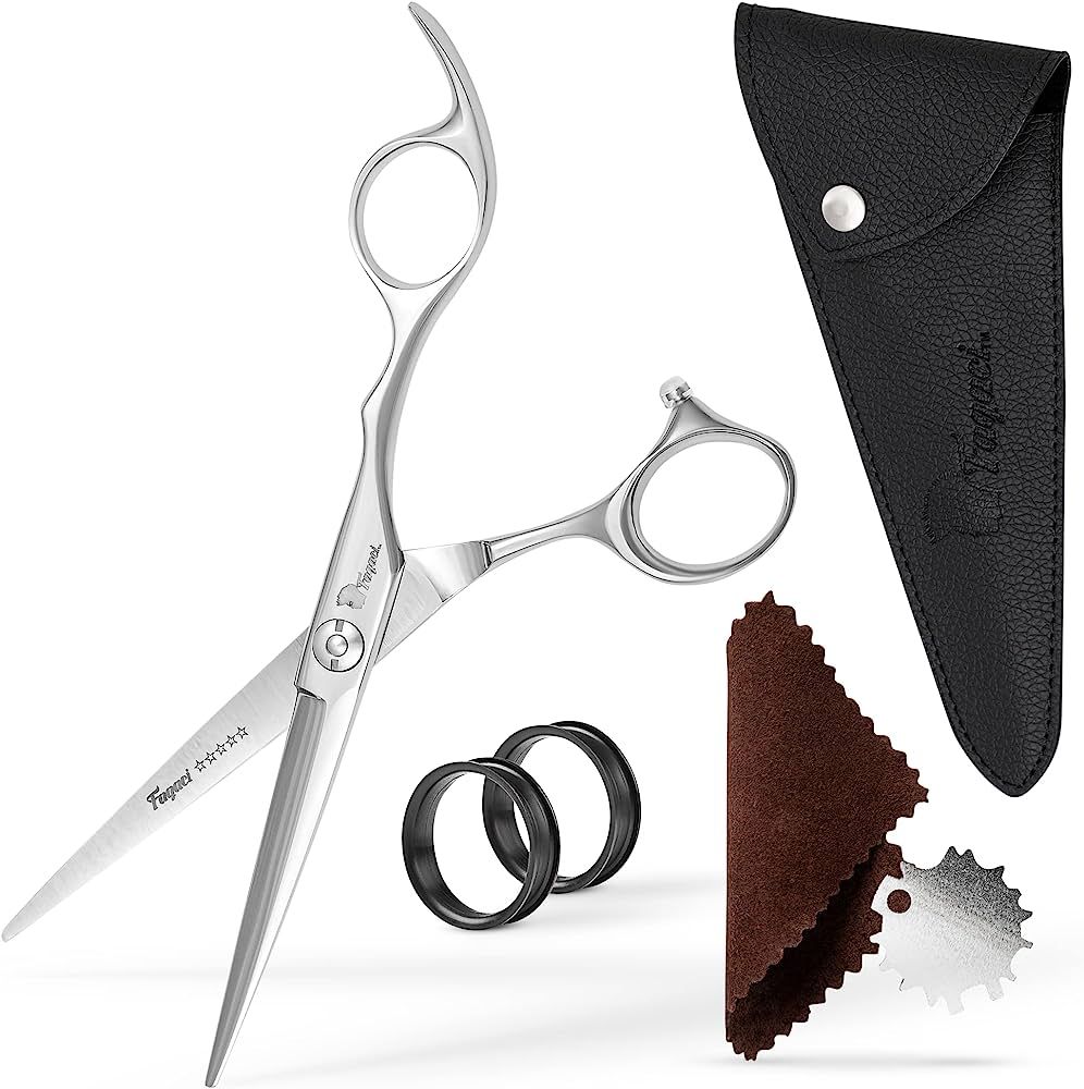 Fagaci Professional Hair Scissors 6” Extremely Sharp Blades, Fine Cutting Blades, Hair Cutting ... | Amazon (US)