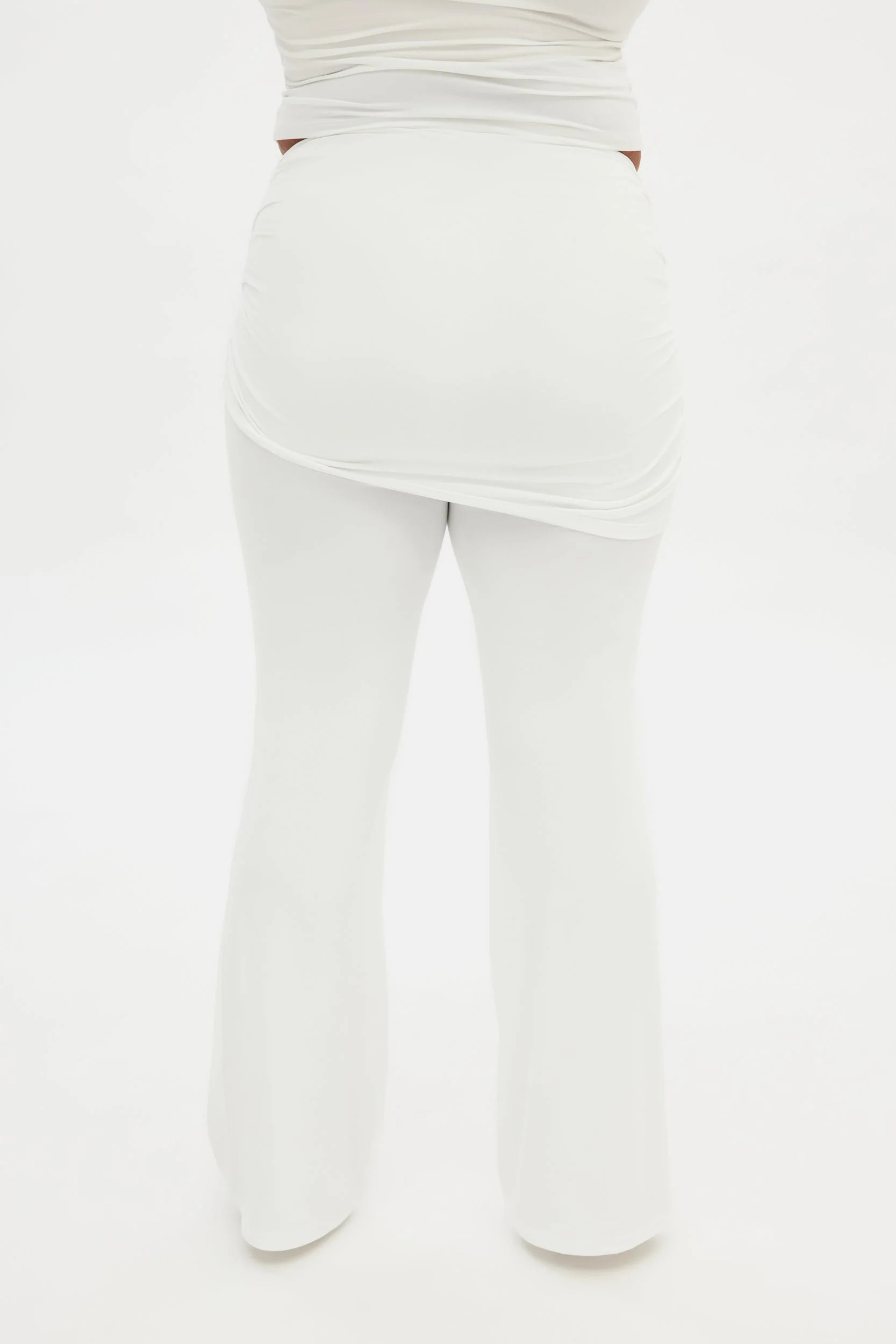 White JerseyLounge Skirt Pant | Girlfriend Collective