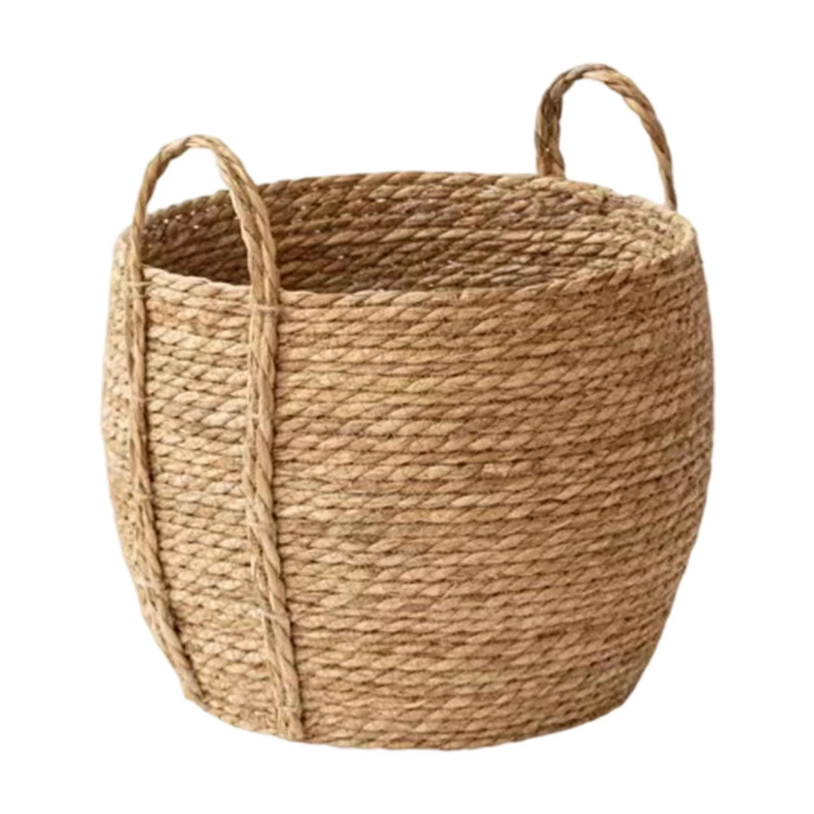 Handwoven Seagrass Basket with Sturdy Handles for Home Storage Organization Laundry Plant Pot Dec... | Walmart (US)
