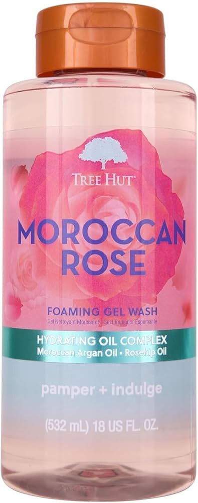 Amazon.com: Tree Hut Moroccan Rose Nourishing & Moisturizing Foaming Gel Wash, 18 oz., Hydrating ... | Amazon (US)