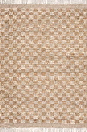 Ionut Checkered Jute Area Rug | Boutique Rugs
