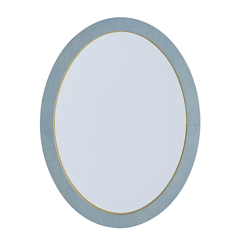 Capri Oval Wall Mirror - Cornflower - Ballard Designs | Ballard Designs, Inc.