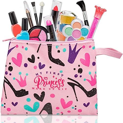 FoxPrint My First Princess Make Up Kit - 12 Pc Kids Makeup Set Washable Makeup For Girls These Ma... | Amazon (US)
