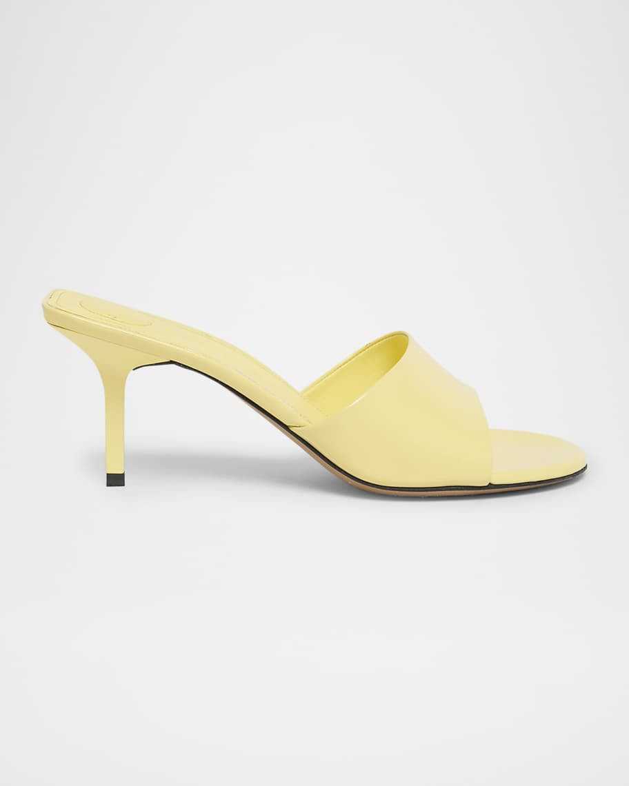 Les Mules Cubisto Leather Sandals | Neiman Marcus